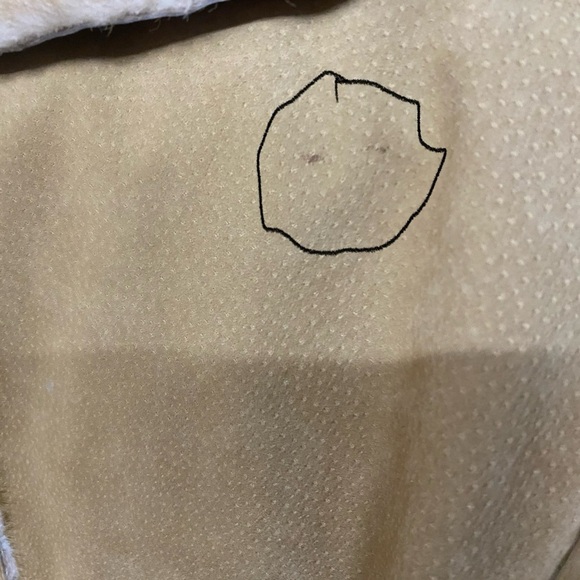 Vintage Genuine Suede Faux Sherpa Jacket MEDIUM Tan Boho - Picture 15 of 15